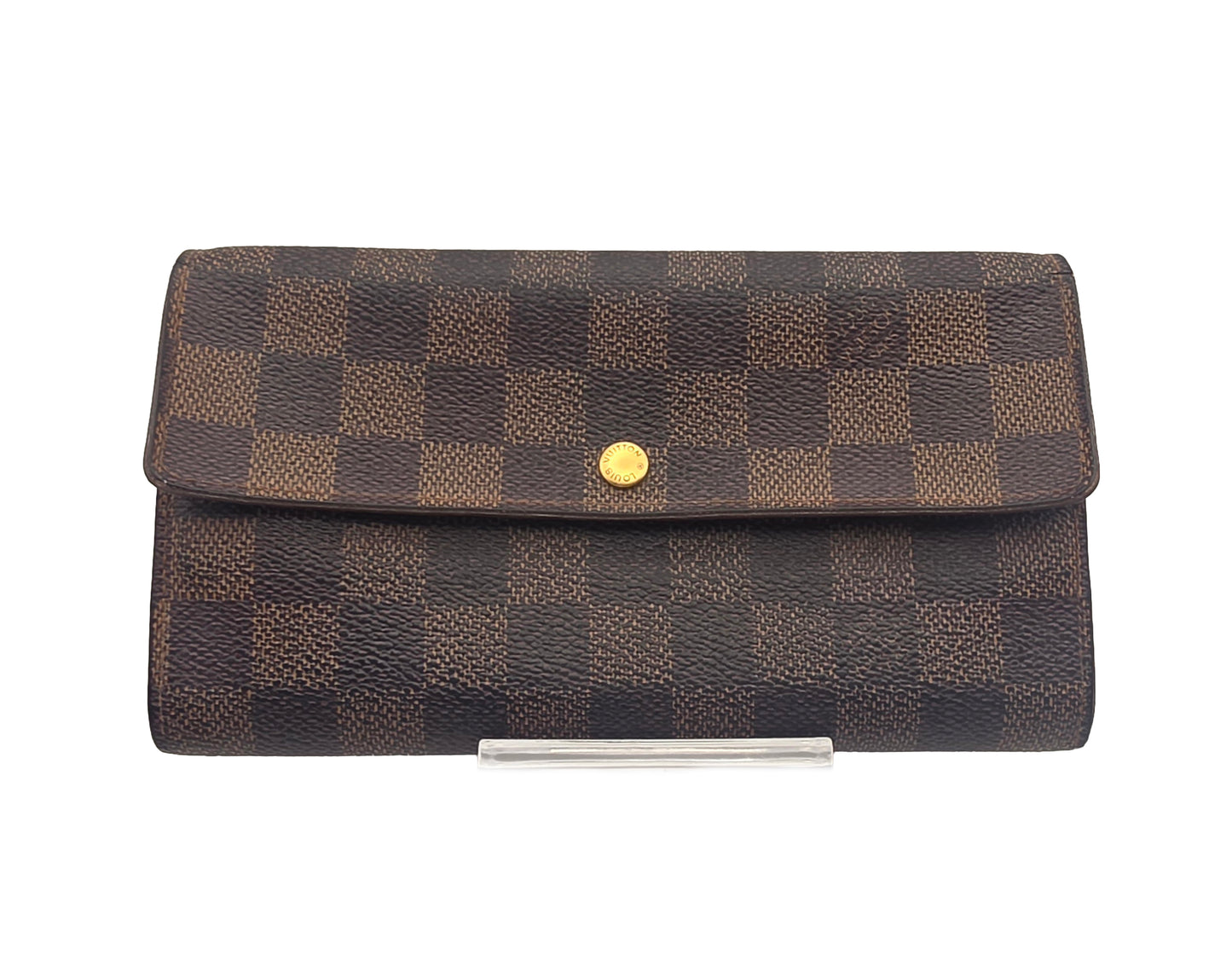 Louis Vuitton Damier Ebene Portefeuille Sarah Long Wallet